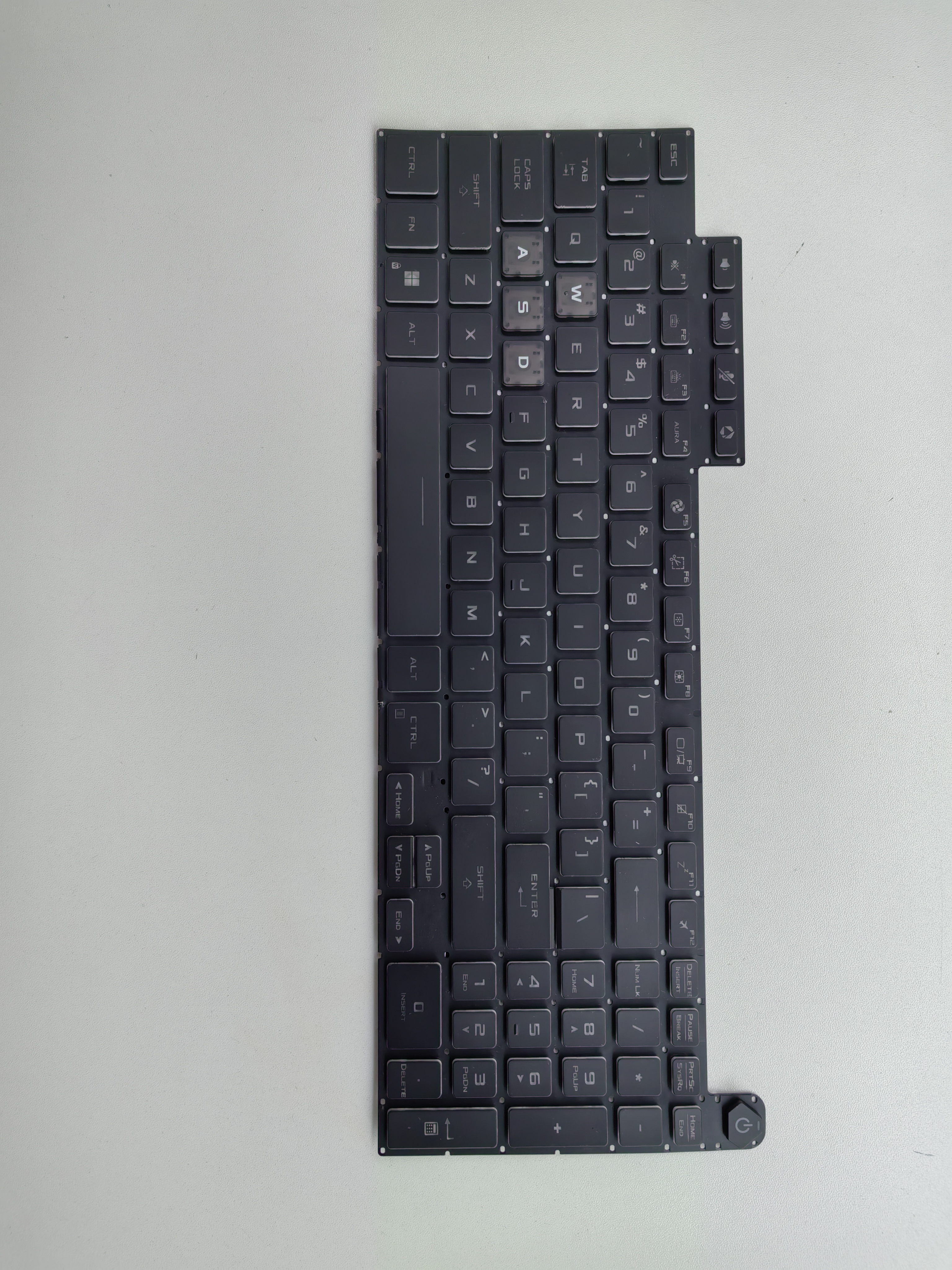 Picture of New Replacement Laptop Keyboard For ASUS FA617/FX607/FX617 BLACK White Side US Layout